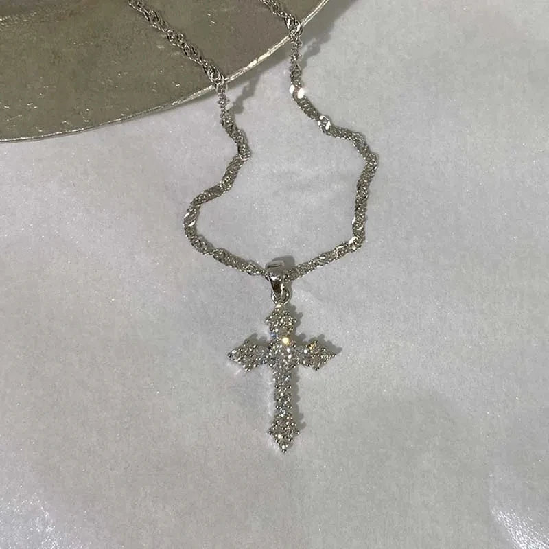 Crystal Cross Necklace