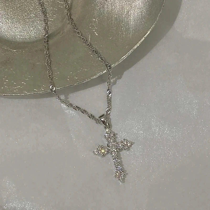 Crystal Cross Necklace