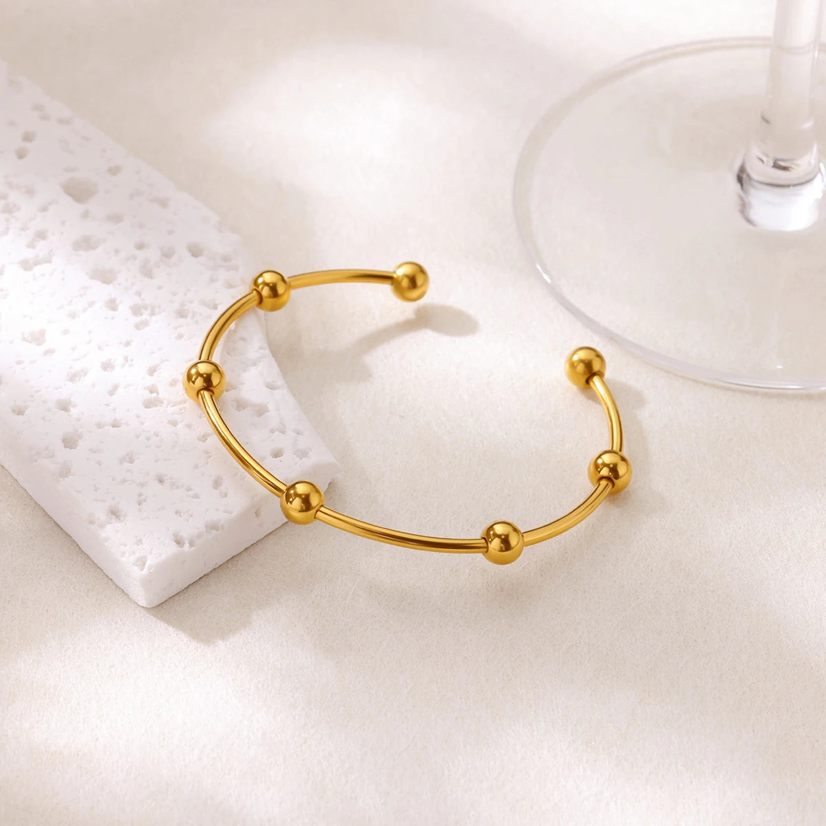 Golden Petal Cuff