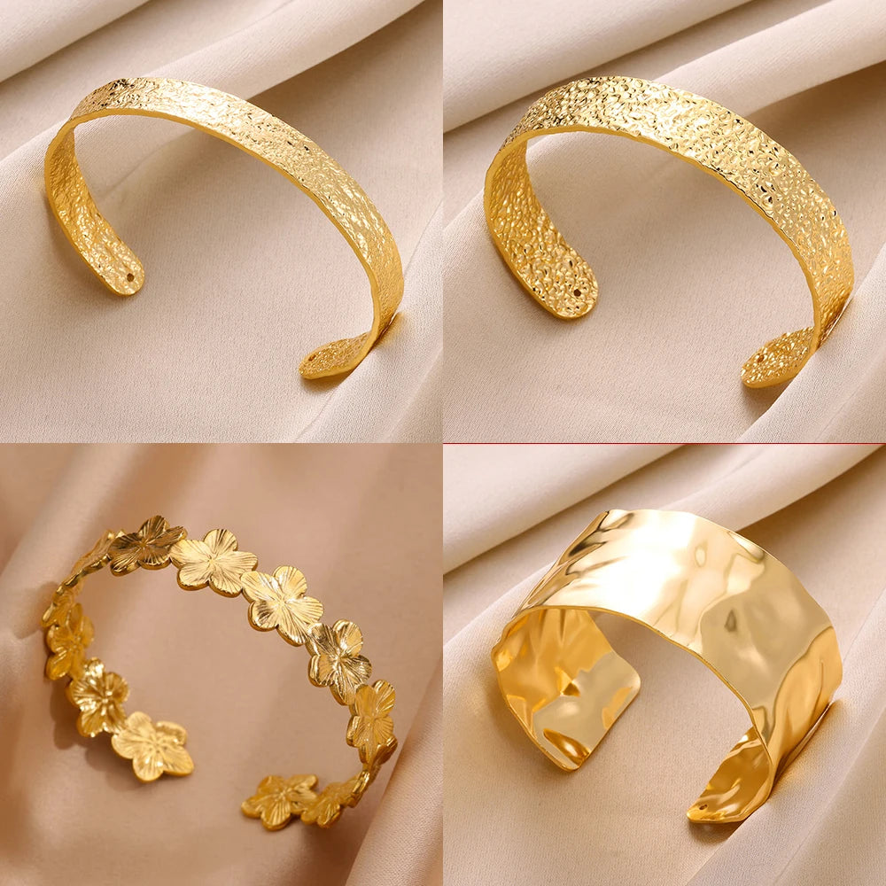 Golden Petal Cuff