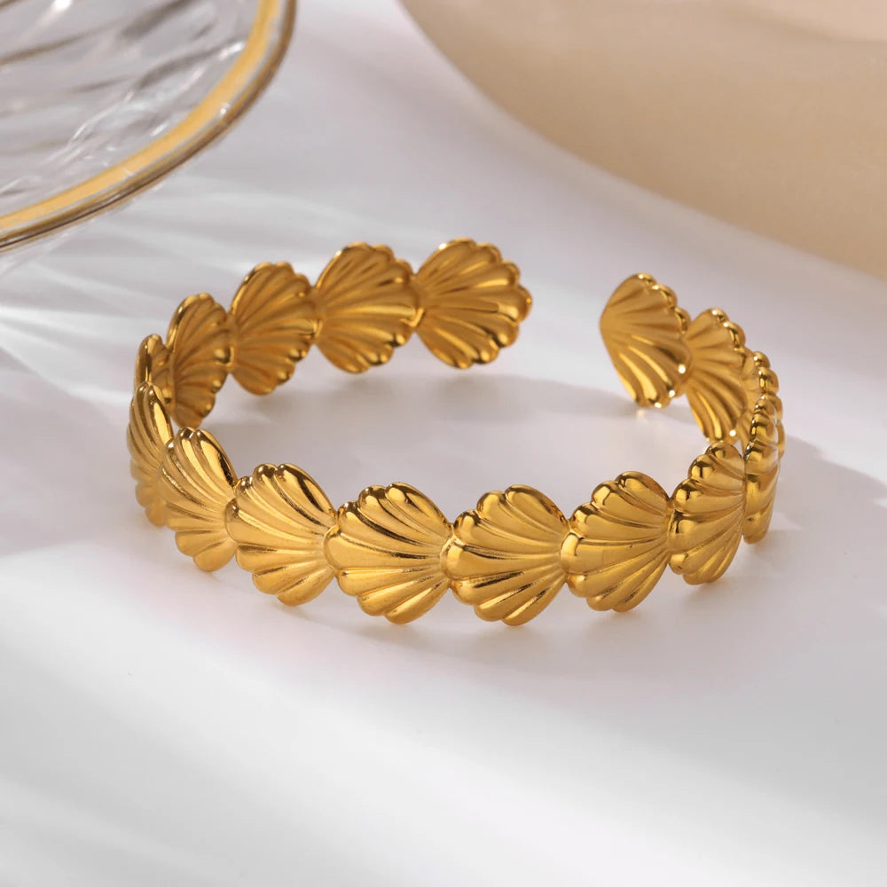 Golden Petal Cuff