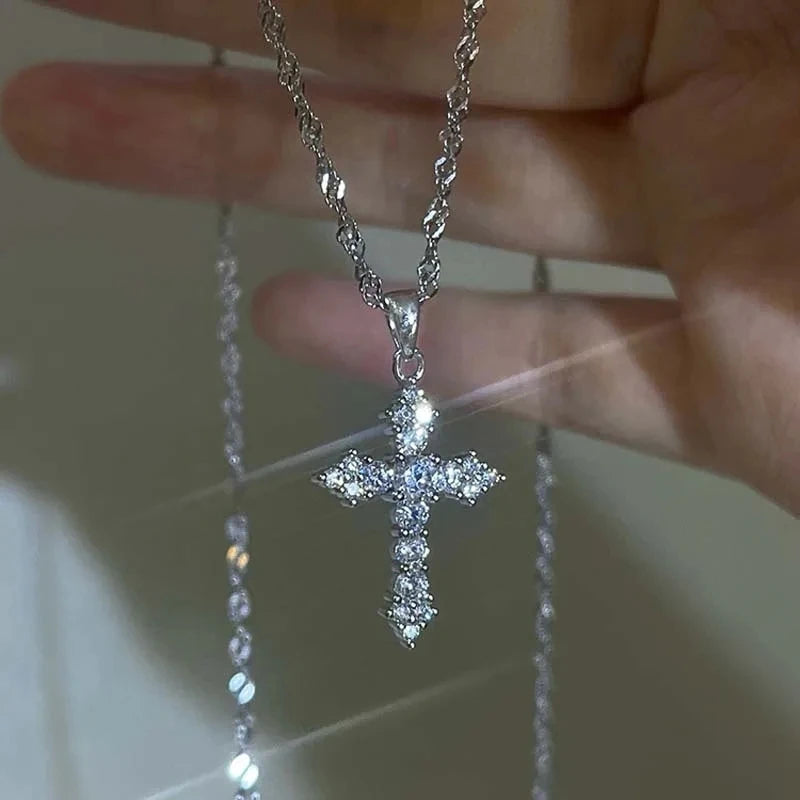 Crystal Cross Necklace