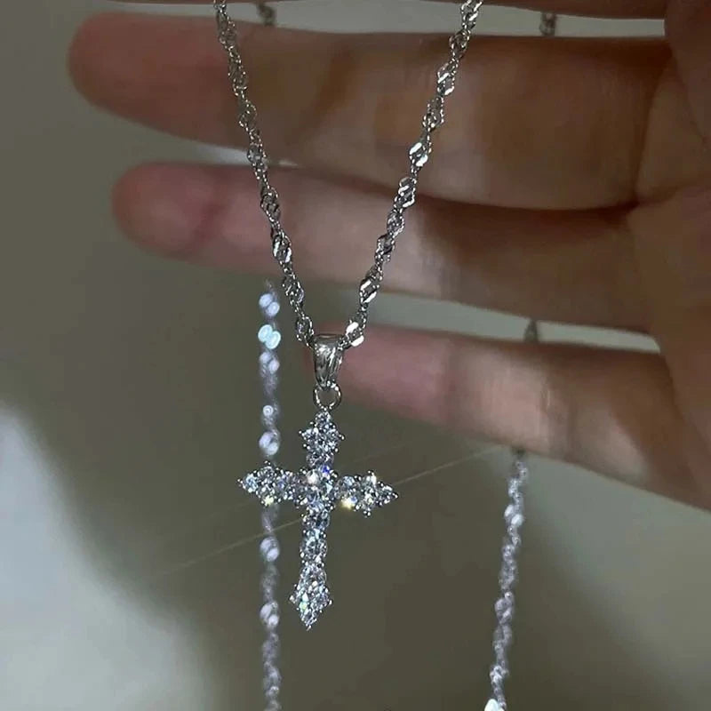 Crystal Cross Necklace