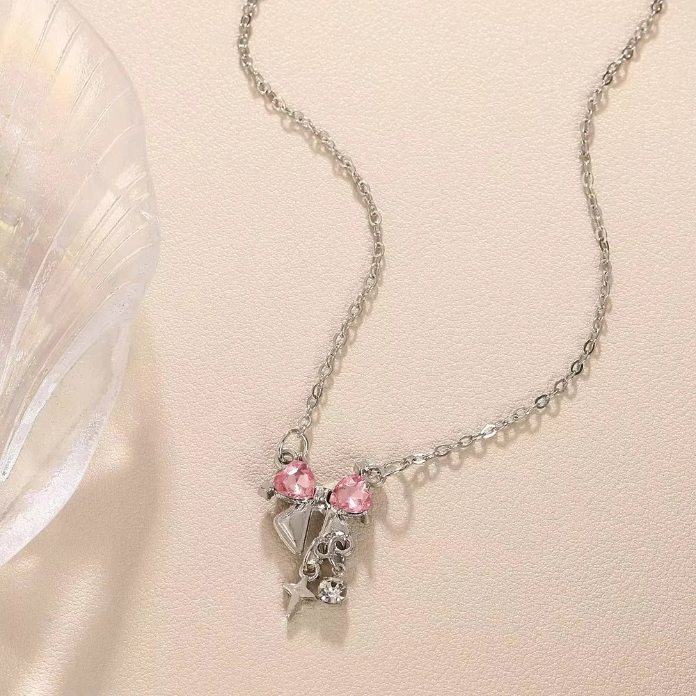 Rosy Spark Necklace
